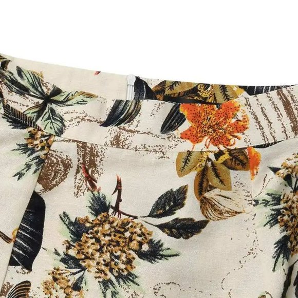 Indian Printed Skirts Women's Spring Sundress High Waist Casual Skirts with Top - Picture 2 of 5